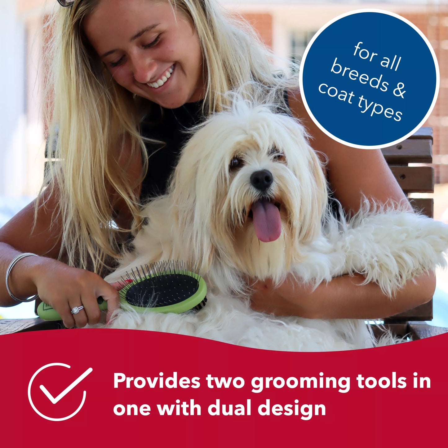 Pin & Bristle Combo Brush