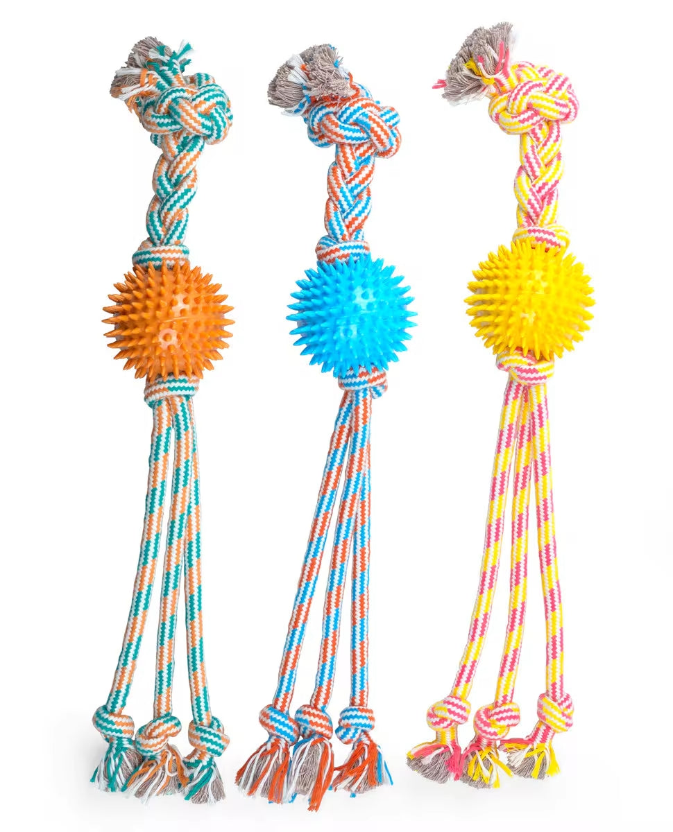 Squid Tails Tug Rope Spike Ball