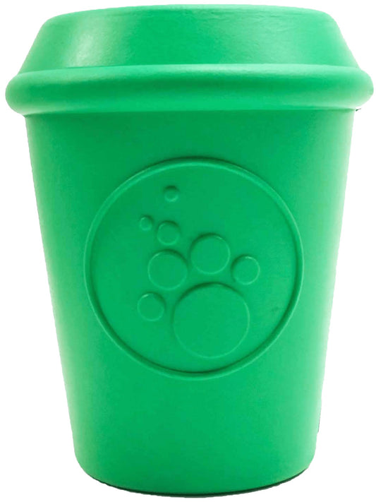 Coffee Cup Durable Rubber Chew Toy and Treat Dispenser