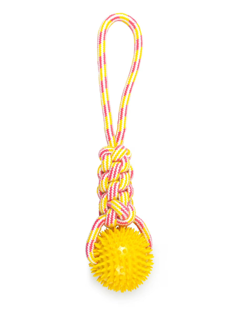 Knotted Tug Rope Spike Ball