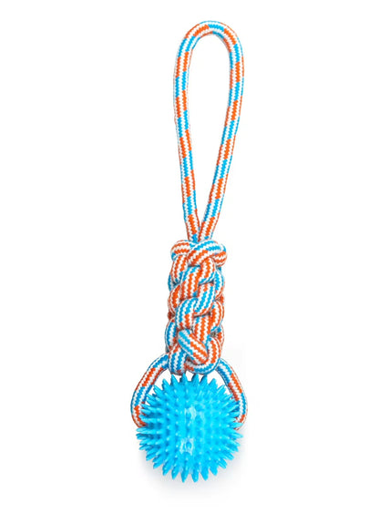 Knotted Tug Rope Spike Ball
