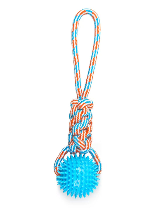 Knotted Tug Rope Spike Ball