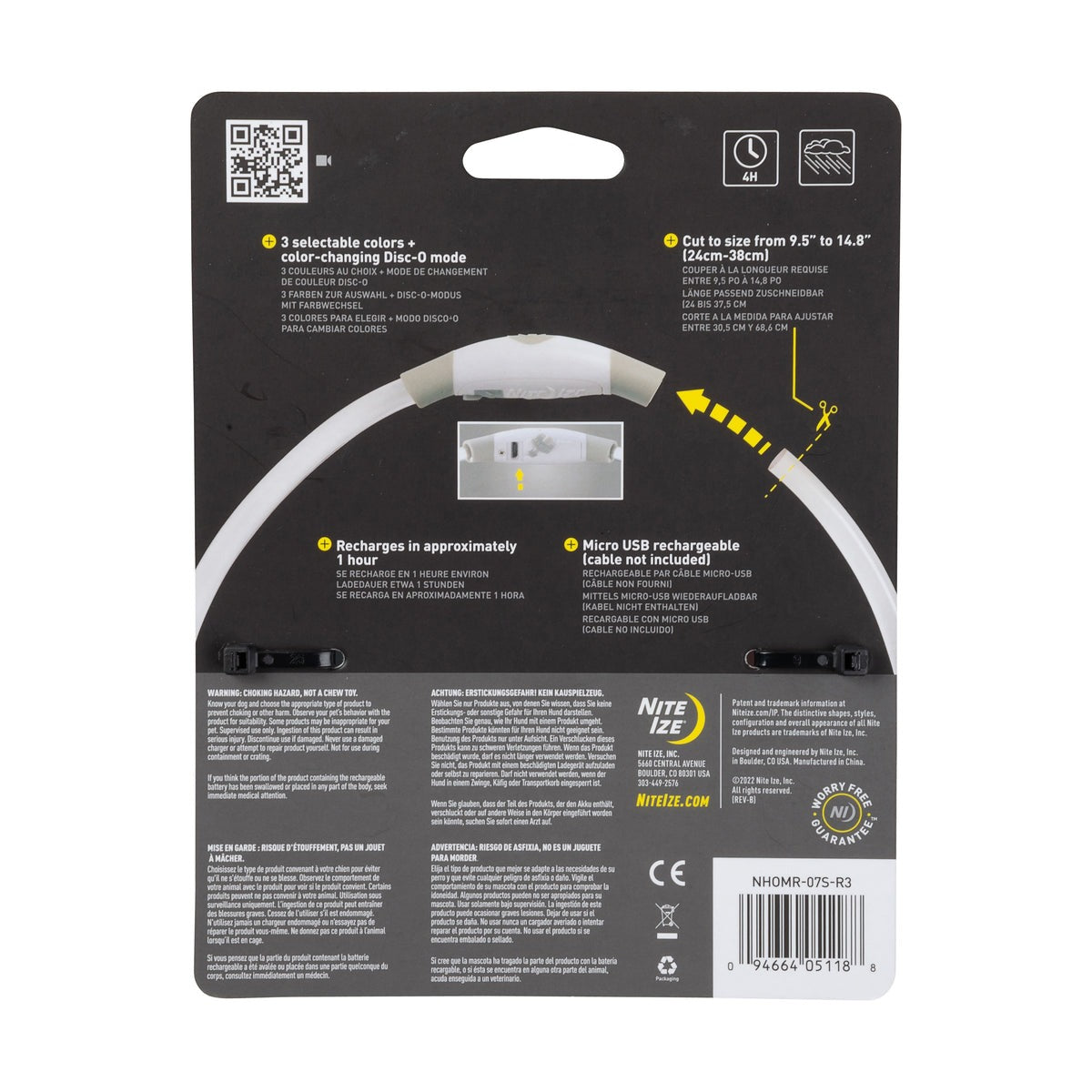 NiteHowl Rechargeable LED Safety Necklace - Disc-O Select