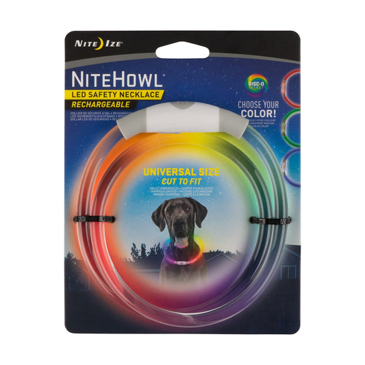 NiteHowl Rechargeable LED Safety Necklace - Disc-O Select