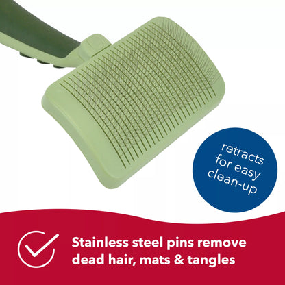 Self-Cleaning Slicker Brush